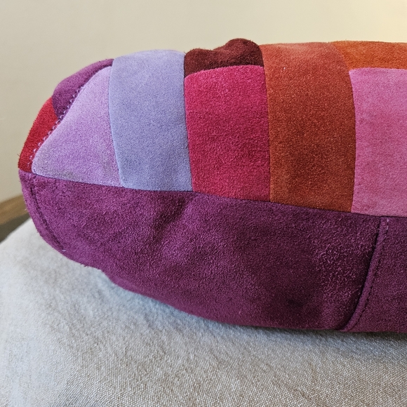 Vintage Coach Mosaic Patchwork Suede Shoulder Hobo Bag - Picture 10 of 17